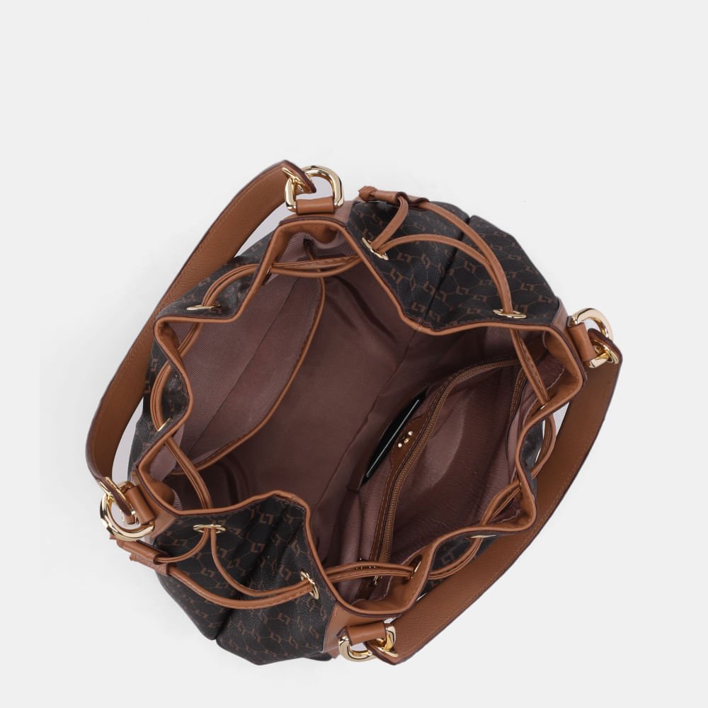 Bolsa Kiara Bucket Grande Monograma Ll Mocca - 10006643 Mocca 5
