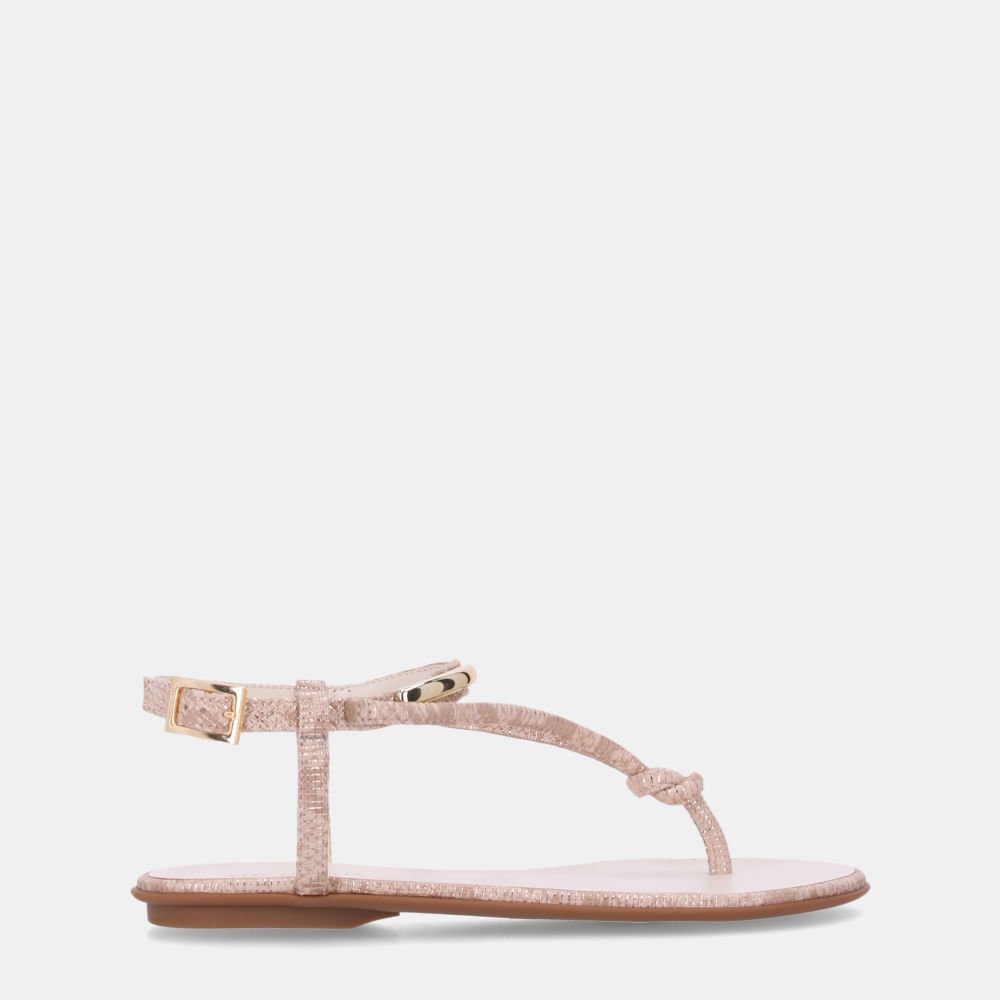 Sandália Rasteira Sun Snake Ouro - 52217800