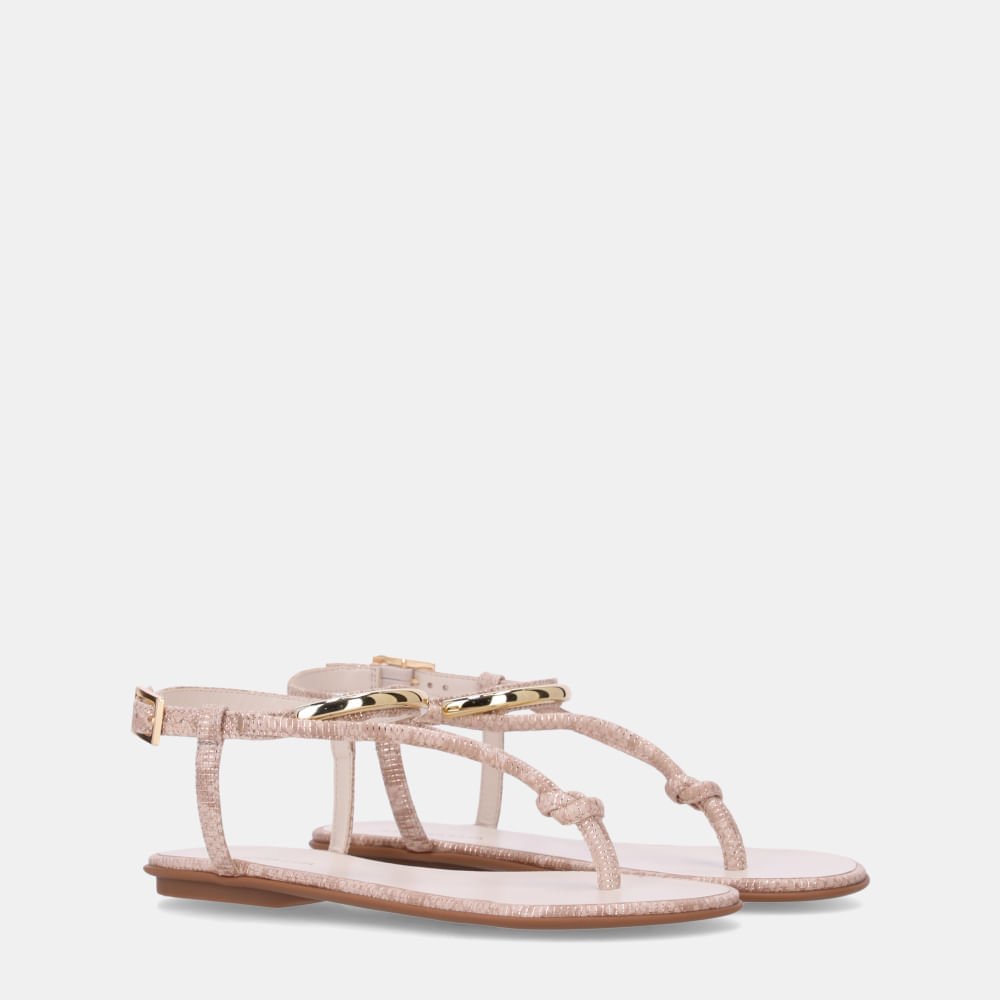 Sandália Rasteira Sun Snake Ouro - 52217800 Ouro 3