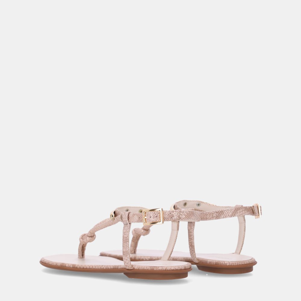 Sandália Rasteira Sun Snake Ouro - 52217800 Ouro 4