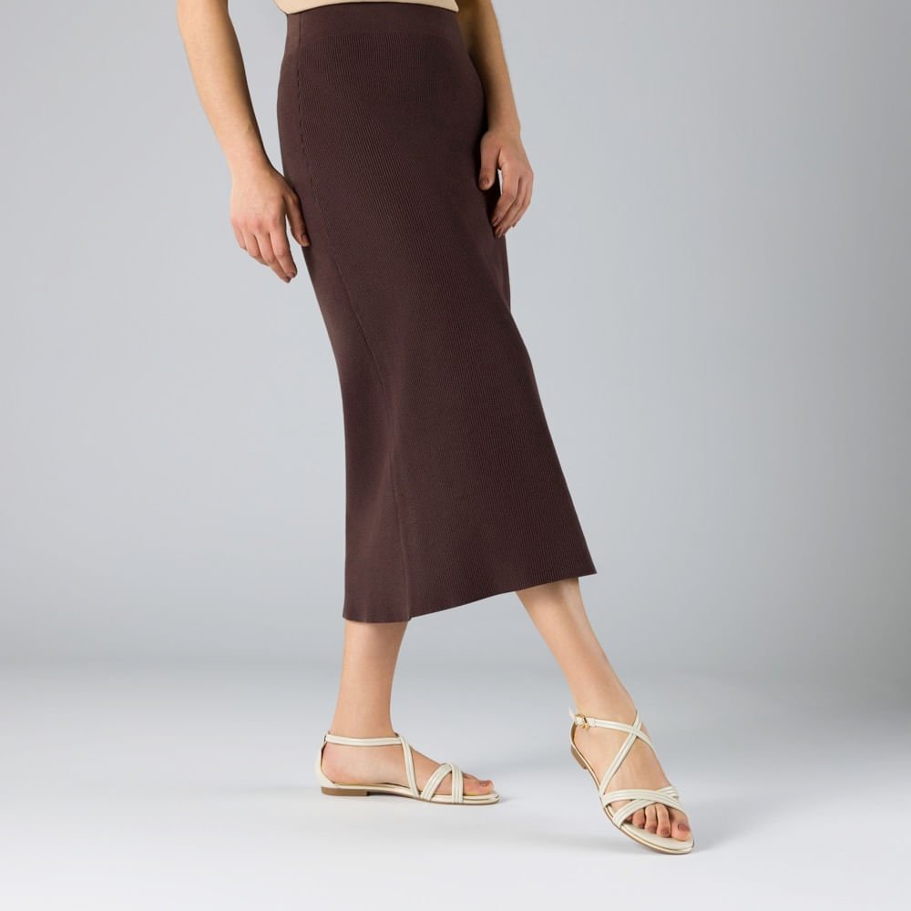 Sandália Rasteira Verona Panna - 54870072 Panna 2