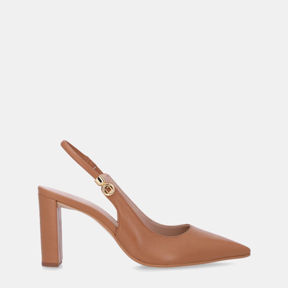 Slingback Saara  Amêndoa - 80230044