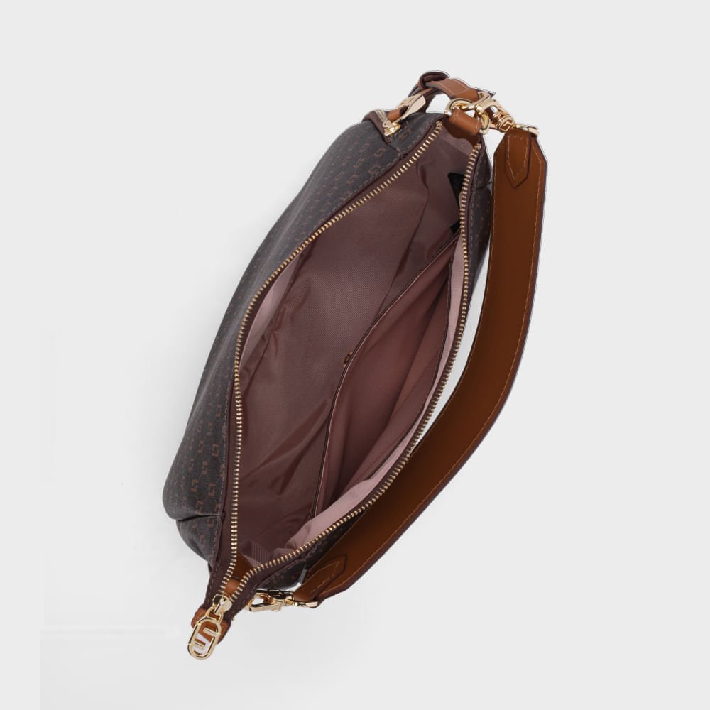 Bolsa Hobo Grande Monograma Ll Mocca - 10006145 Mocca 5