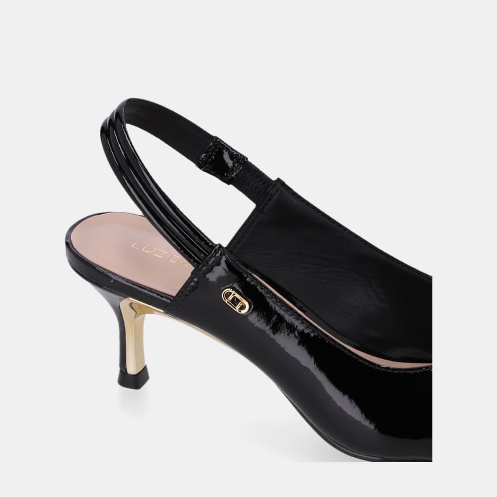 Slingback Verona Preto - 58060039 Preto 4