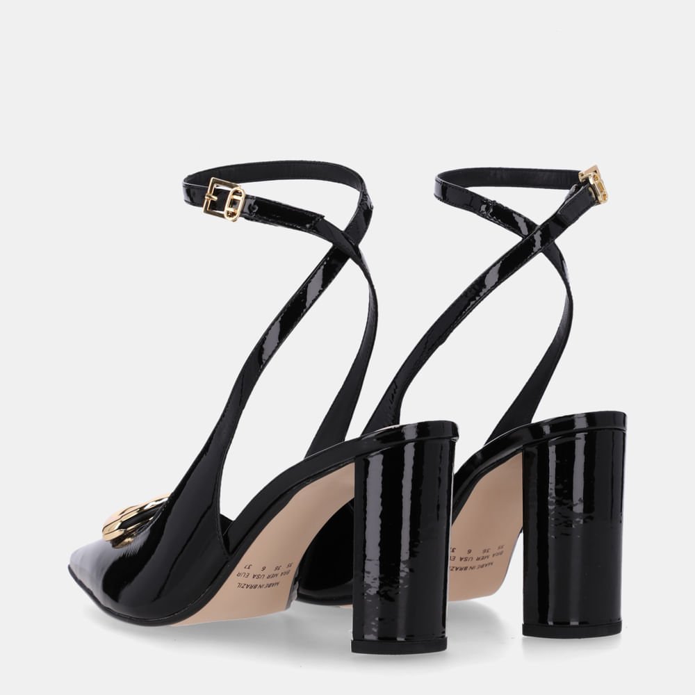 Slingback Verona Preto - 80230056 Preto 4