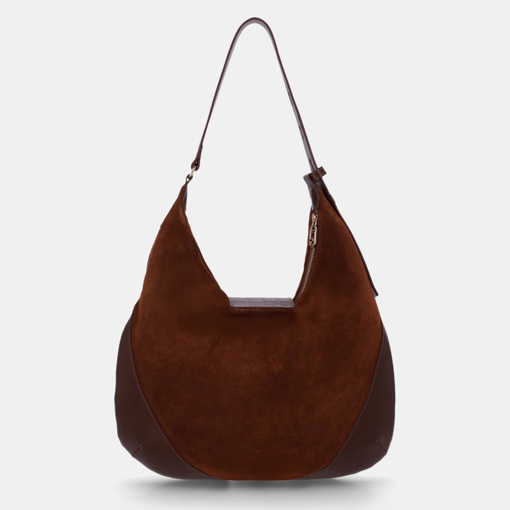 Bolsa Hobo Grande Camurça Trufa - 2000813 Trufa 3