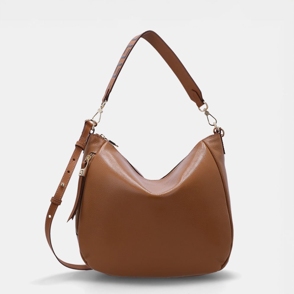 Bolsa Hobo Grande New Ridge Amêndoa - 10006145 Amendoa 3