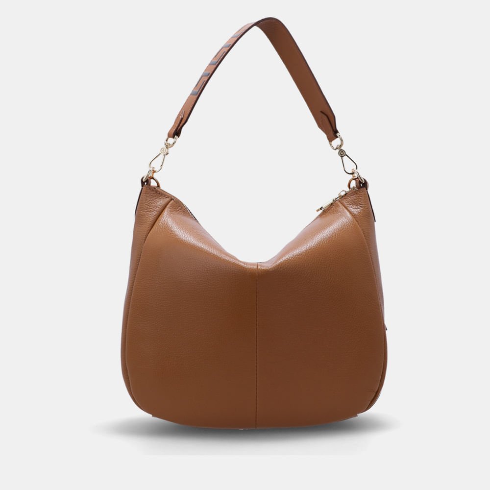 Bolsa Hobo Grande New Ridge Amêndoa - 10006145 Amendoa 4