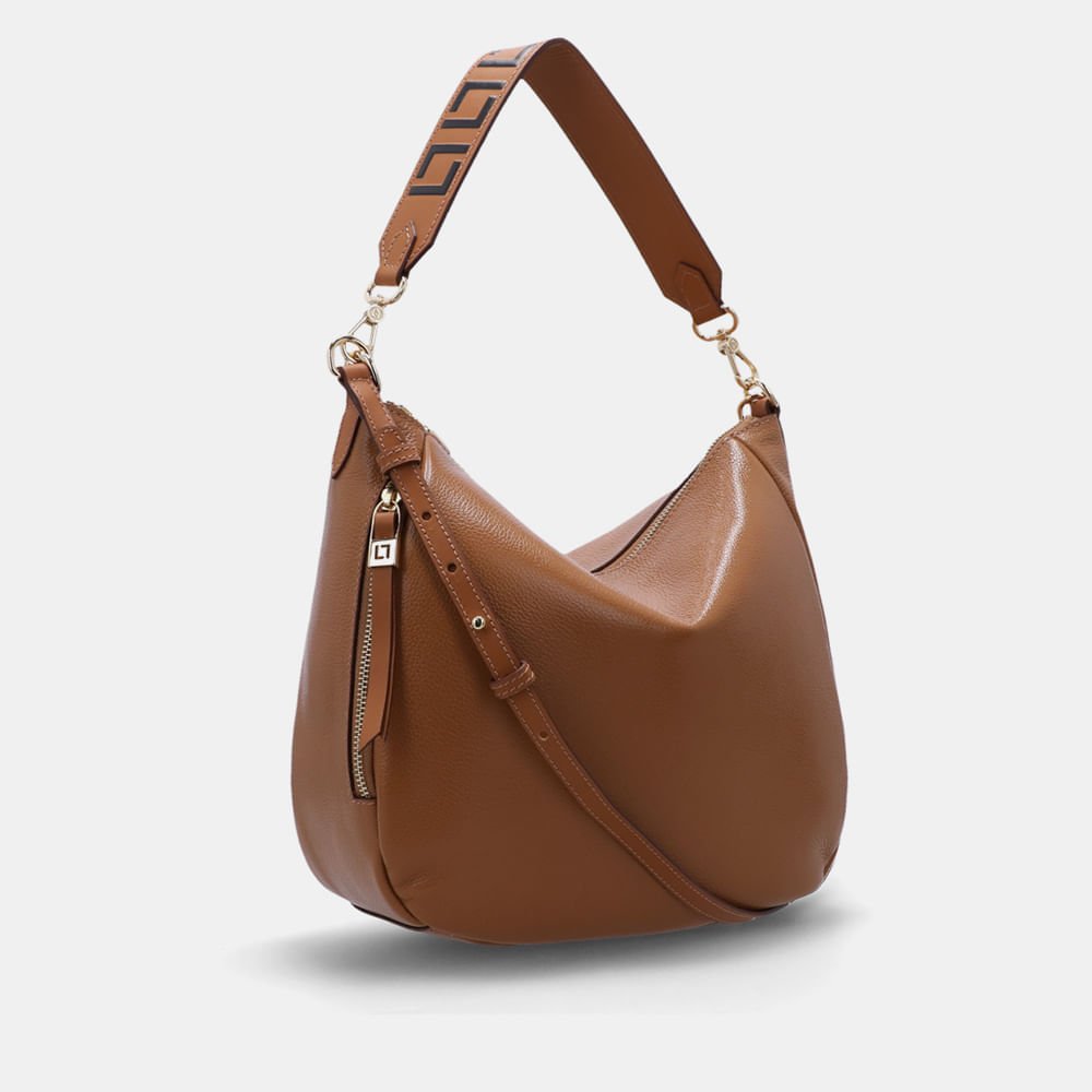 Bolsa Hobo Grande New Ridge Amêndoa - 10006145