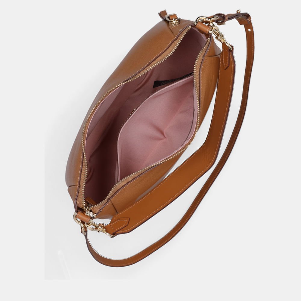 Bolsa Hobo Grande New Ridge Amêndoa - 10006145 Amendoa 2