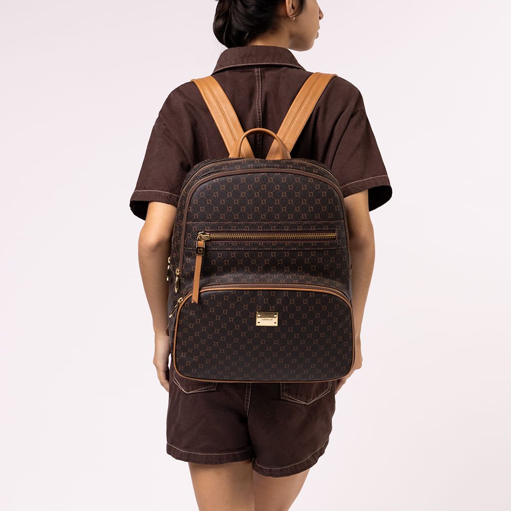 Mochila Grande Monograma Ll Mocca - 10004924 Mocca 2