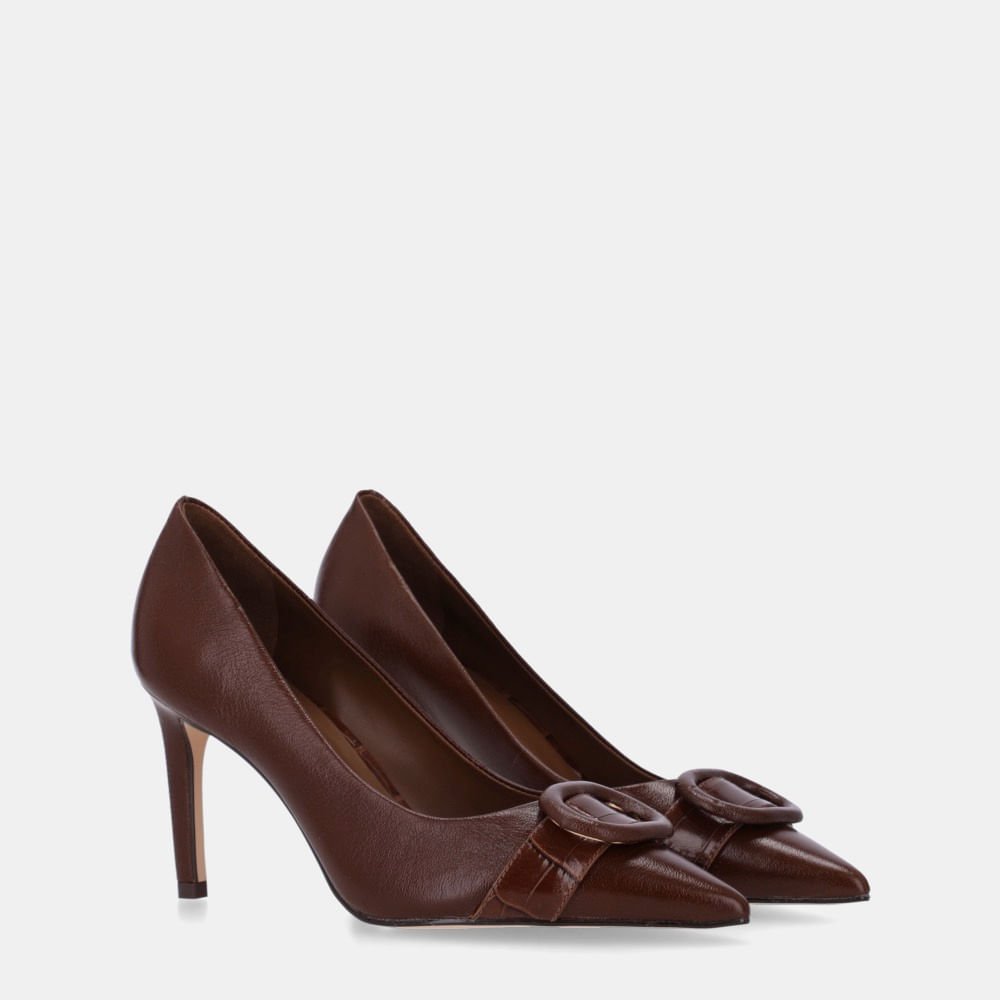 Scarpin Croco Trufa Com Atacama Trufa - 80480036 Trufa 3
