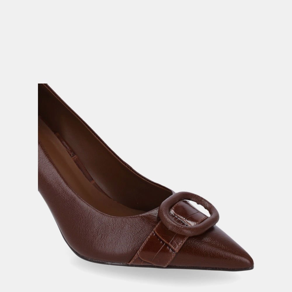 Scarpin Croco Trufa Com Atacama Trufa - 80480036 Trufa 5