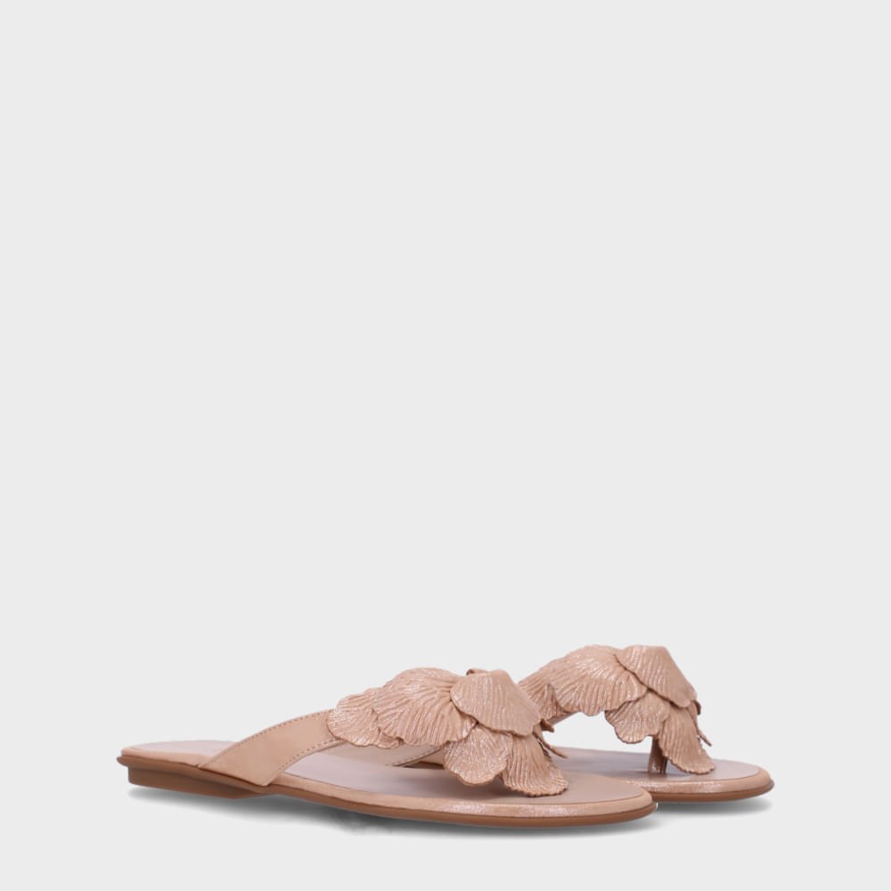 Chinelo Couro Puntini Bege - 52210290 Bege 3