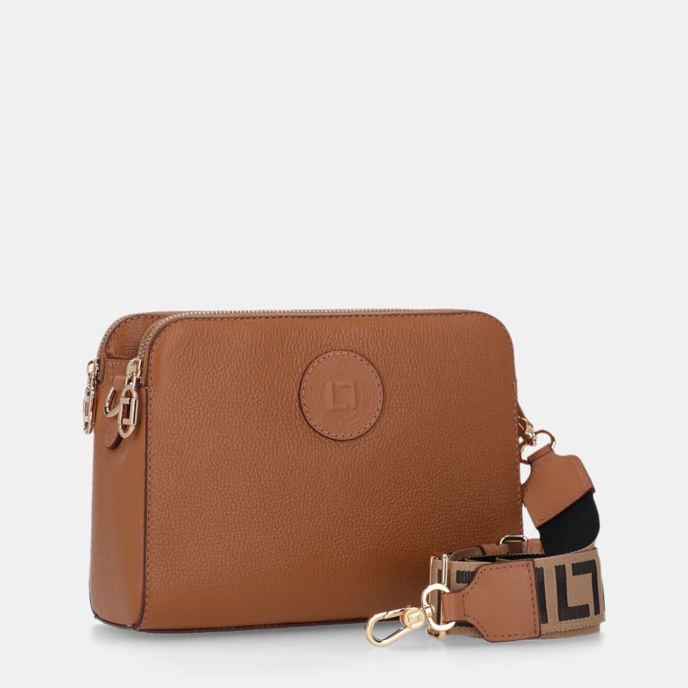 Bolsa Bella Tiracolo Média New Ridge Amêndoa - 10006111 Amendoa 4