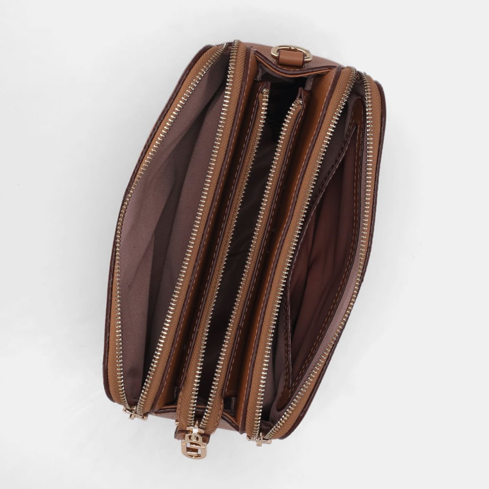 Bolsa Bella Tiracolo Média New Ridge Amêndoa - 10006111 Amendoa 5