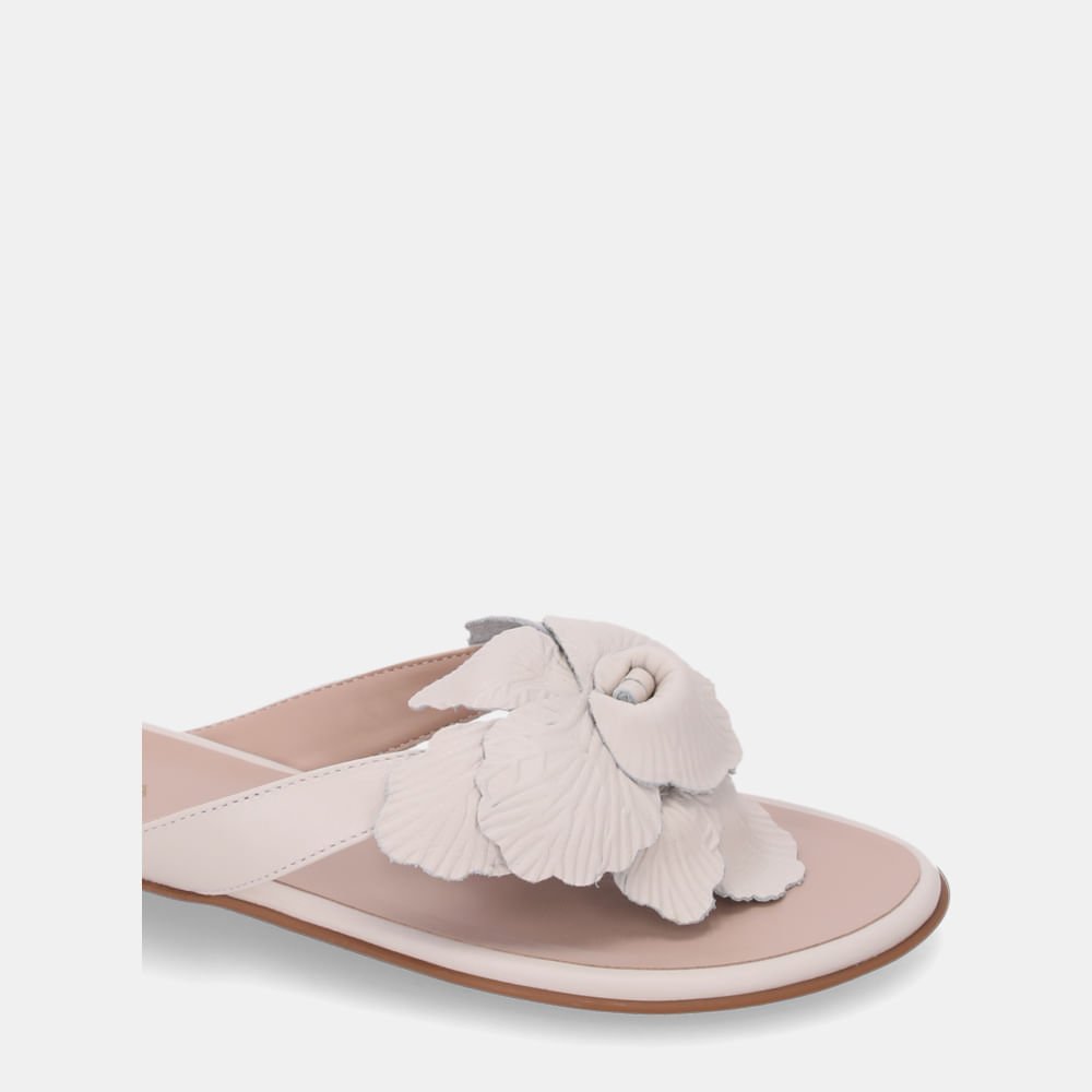 Chinelo Couro Saara Panna - 52210290 Panna 4