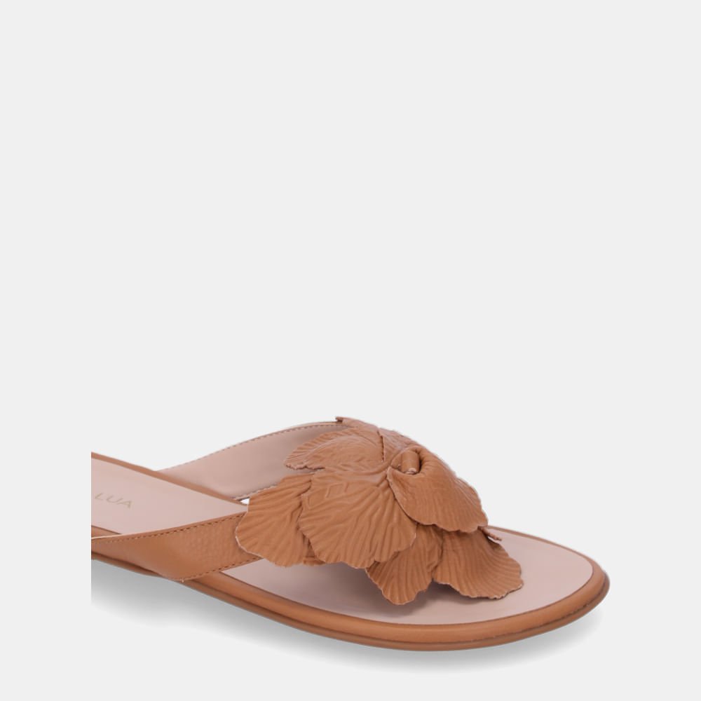 Chinelo Couro Saara Amêndoa - 52210290 Amendoa 4
