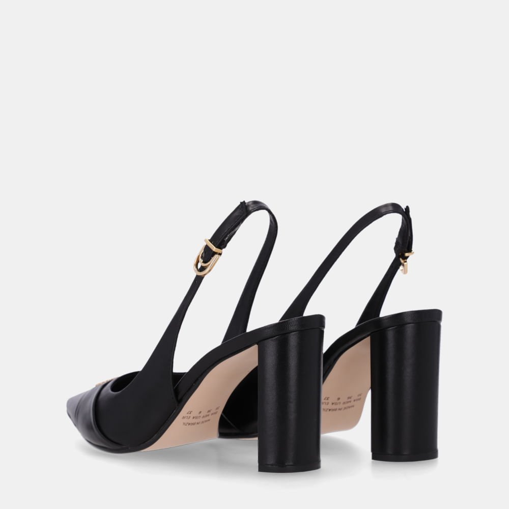 Slingback Pelica Preto - 80230047 Preto 3