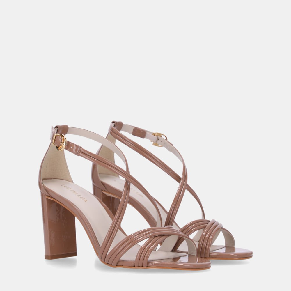 Sandália De Salto Verona Mousse - 80380031 Mousse 3