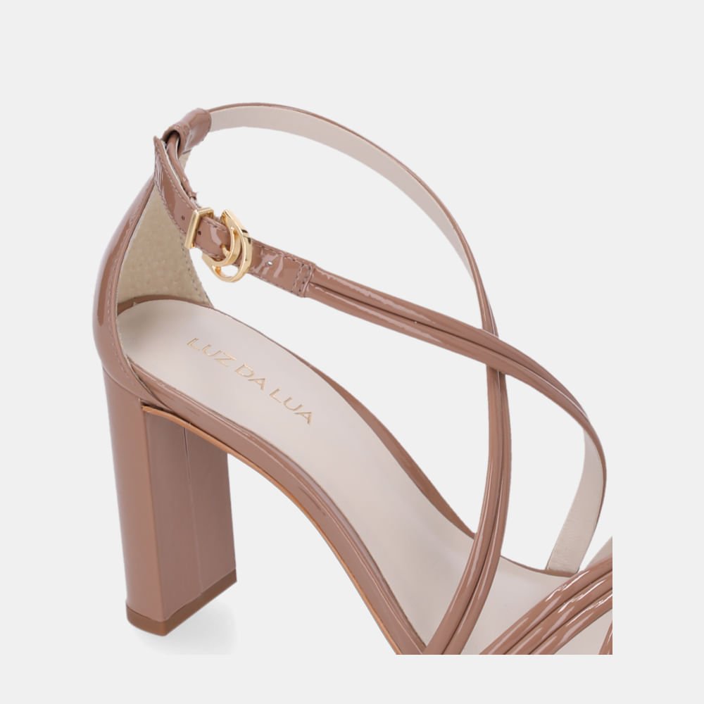 Sandália De Salto Verona Mousse - 80380031 Mousse 5