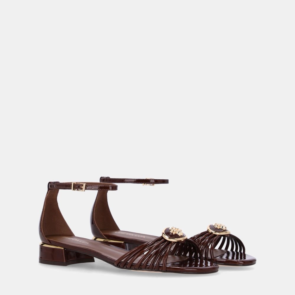 Sandália Rasteira Murano Trufa - 80910015 Trufa 3