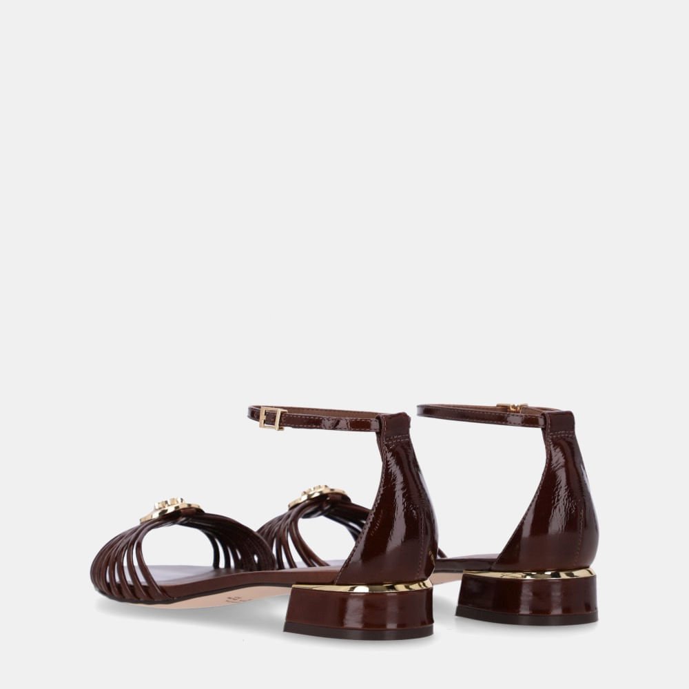 Sandália Rasteira Murano Trufa - 80910015 Trufa 4
