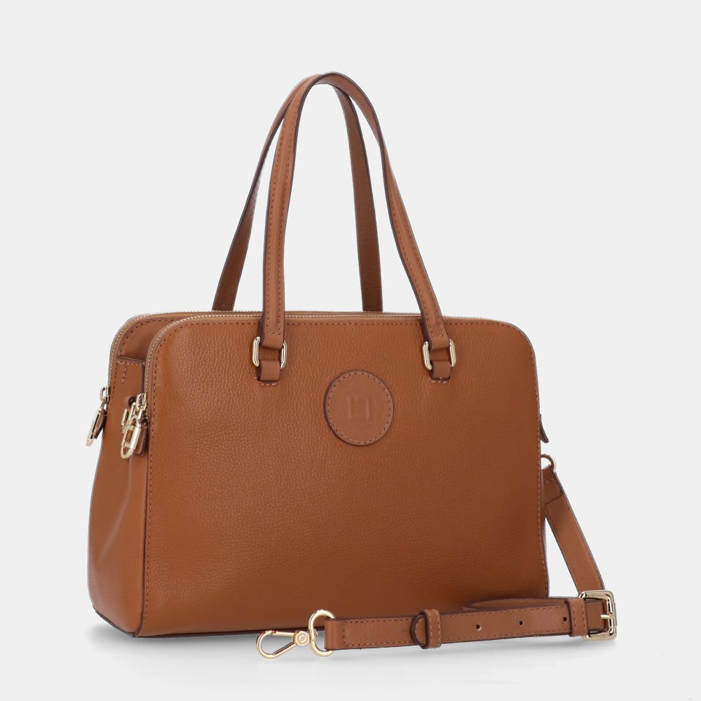 Bolsa Bella Tote Grande New Ridge Amêndoa - 2000162 Amendoa 3