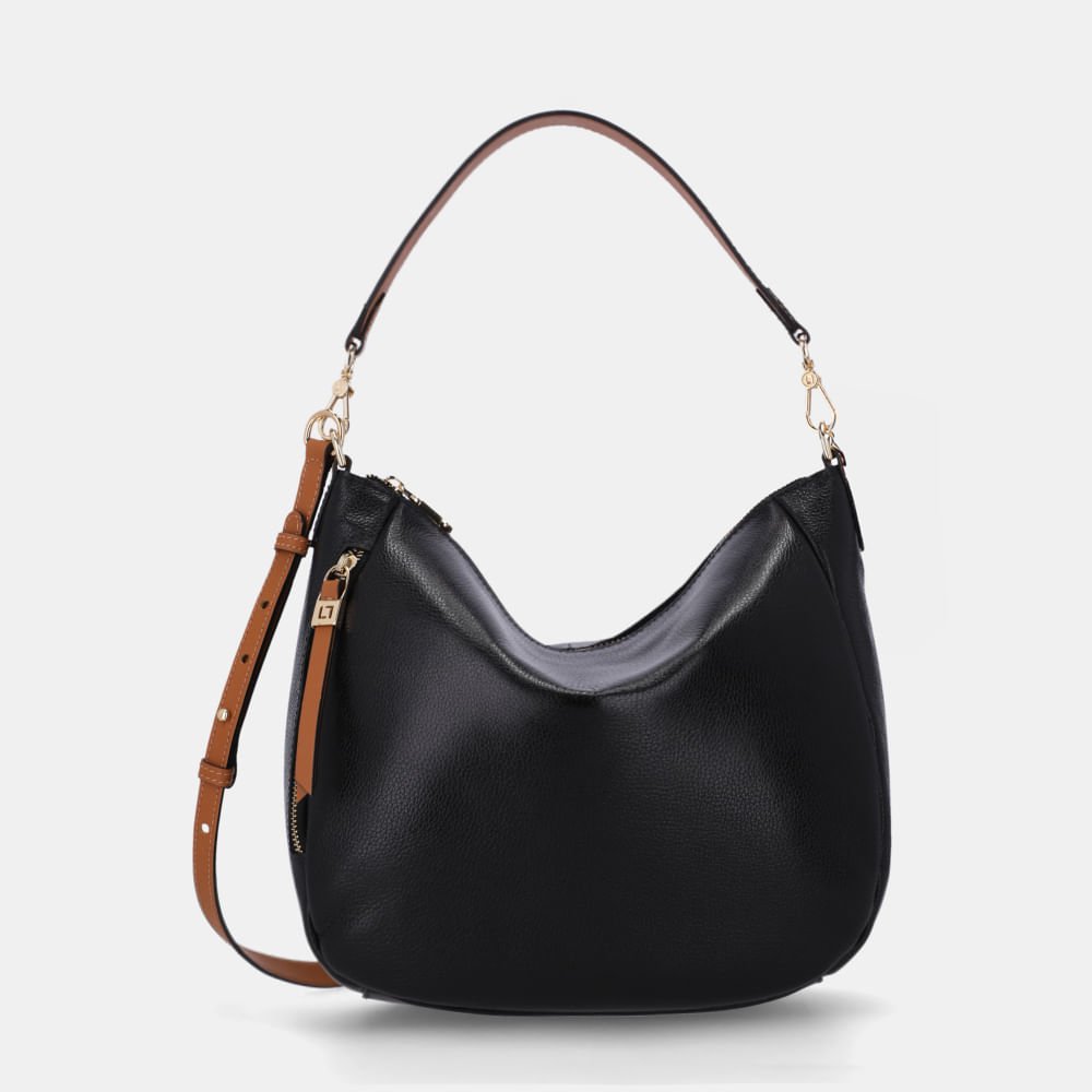 Bolsa Hobo Grande New Ridge Preto - 10006145