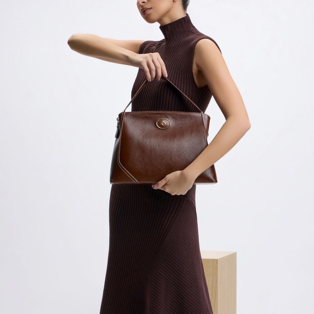 Bolsa Tote Média Atacama Trufa - 2000829 Trufa 2