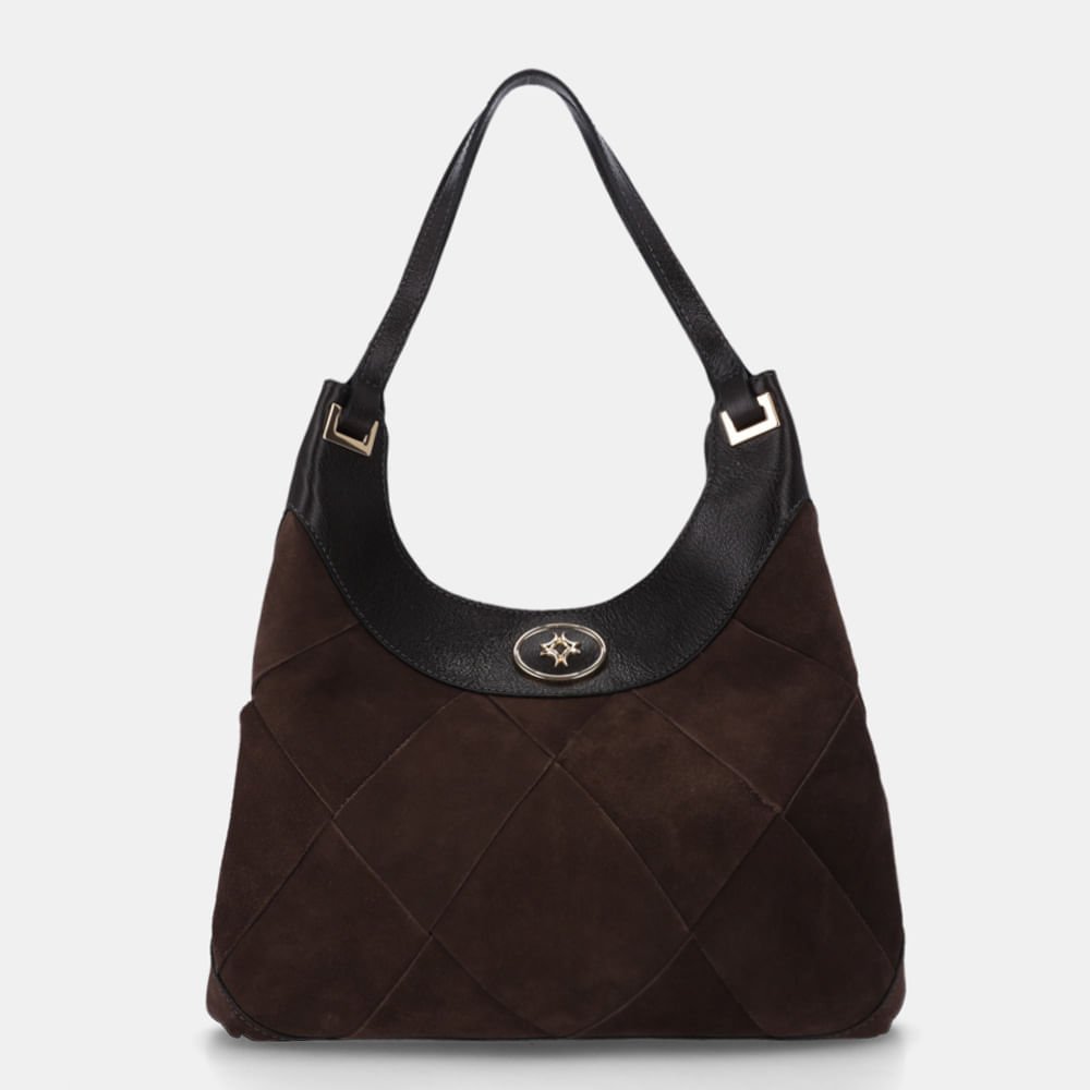 Bolsa Hobo Grande Camurça Cacau - 2000846
