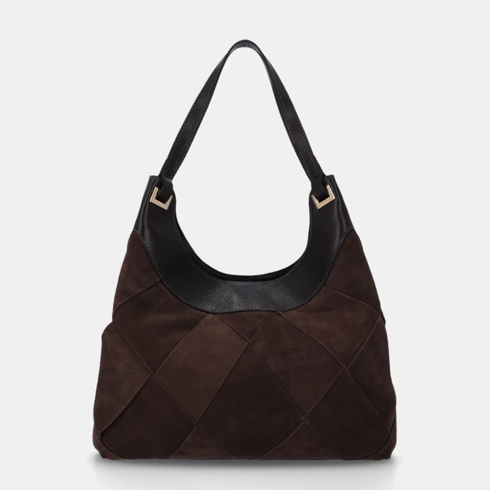 Bolsa Hobo Grande Camurça Cacau - 2000846 Cacau 3