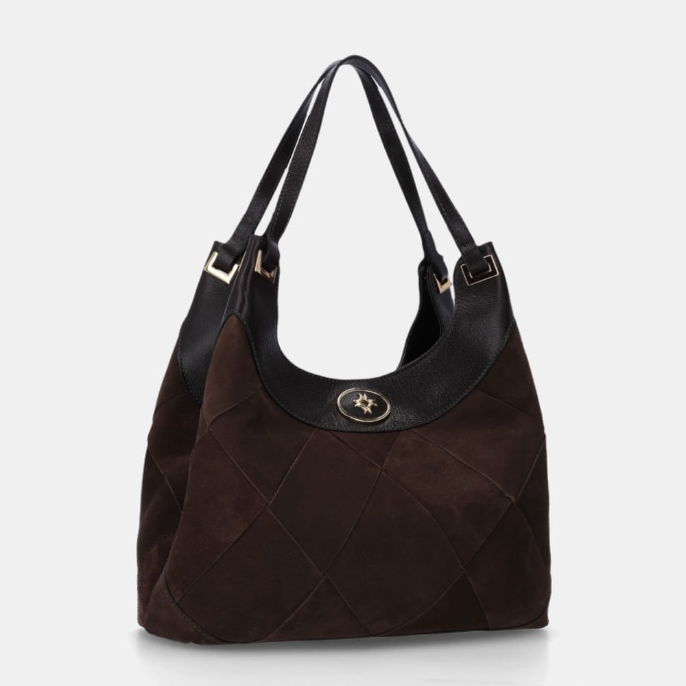 Bolsa Hobo Grande Camurça Cacau - 2000846 Cacau 4