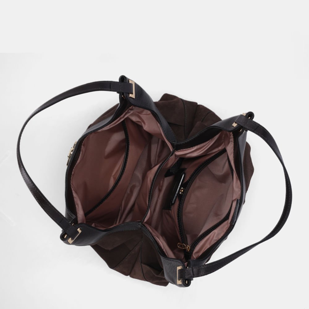 Bolsa Hobo Grande Camurça Cacau - 2000846 Cacau 5
