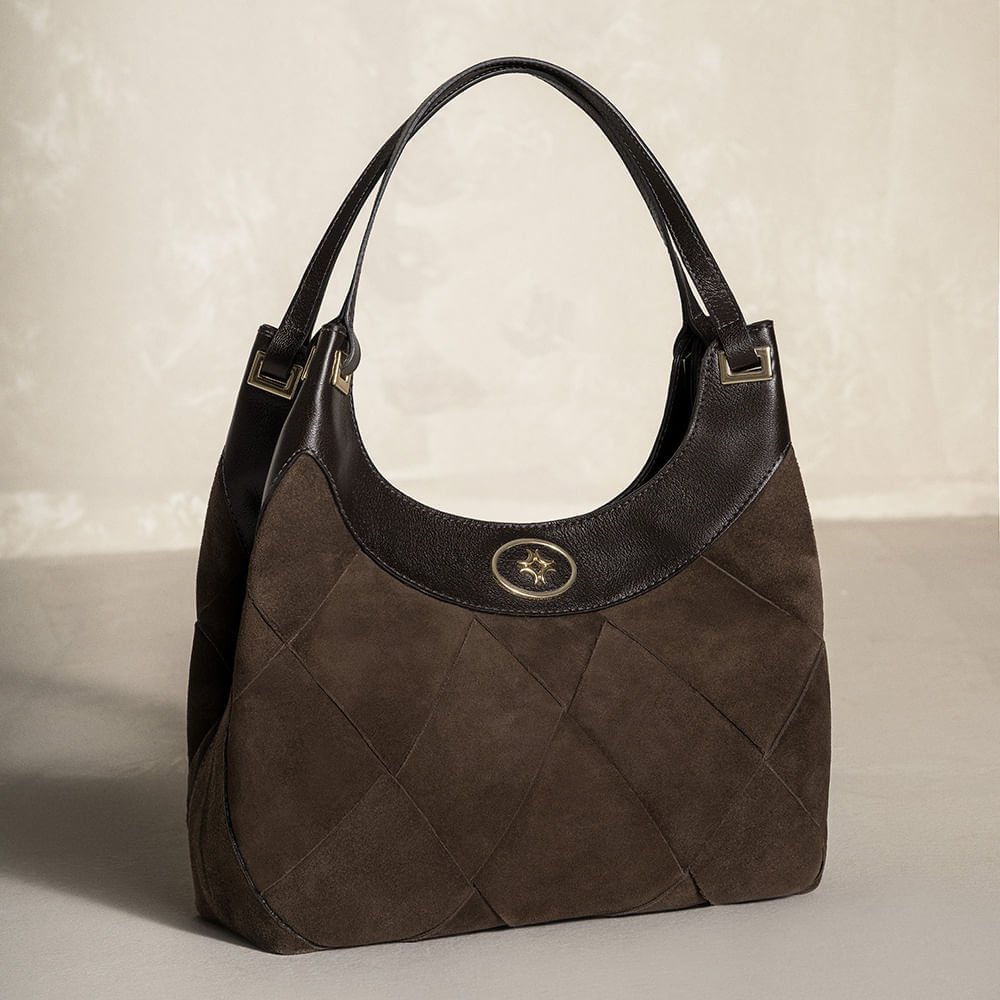 Bolsa Hobo Grande Camurça Cacau - 2000846 Cacau 6
