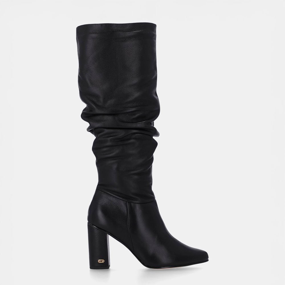 Bota Cano Longo Saara Preto - 56510029