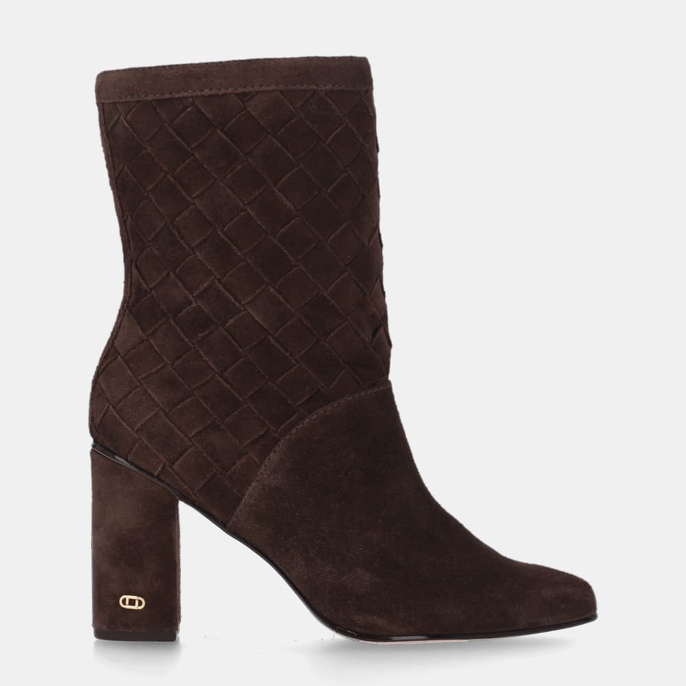 Bota Cano Médio Camurça Cacau - 56510031