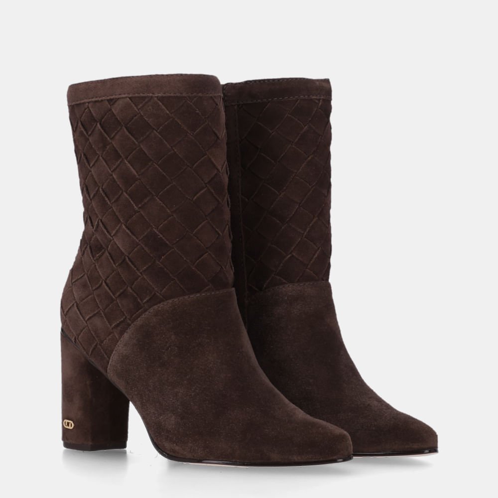 Bota Cano Médio Camurça Cacau - 56510031 Cacau 3