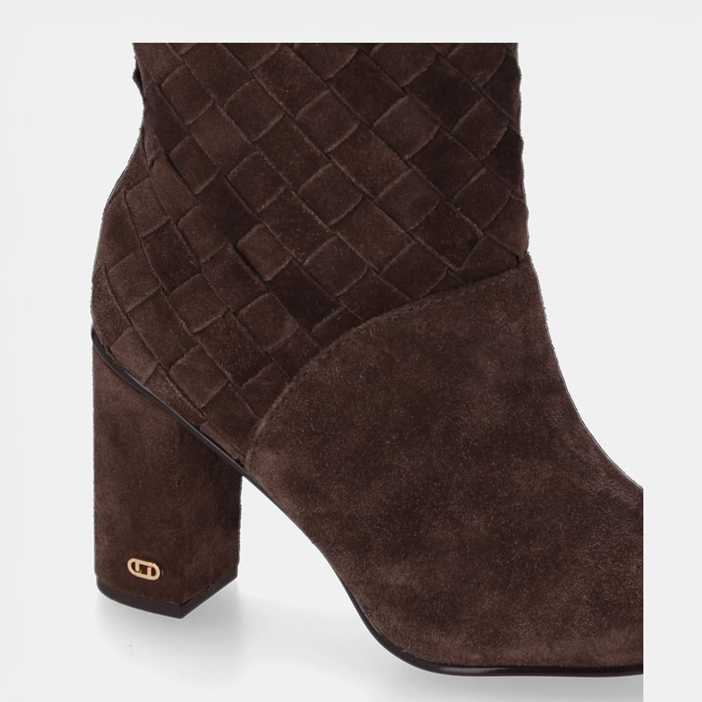Bota Cano Médio Camurça Cacau - 56510031 Cacau 5