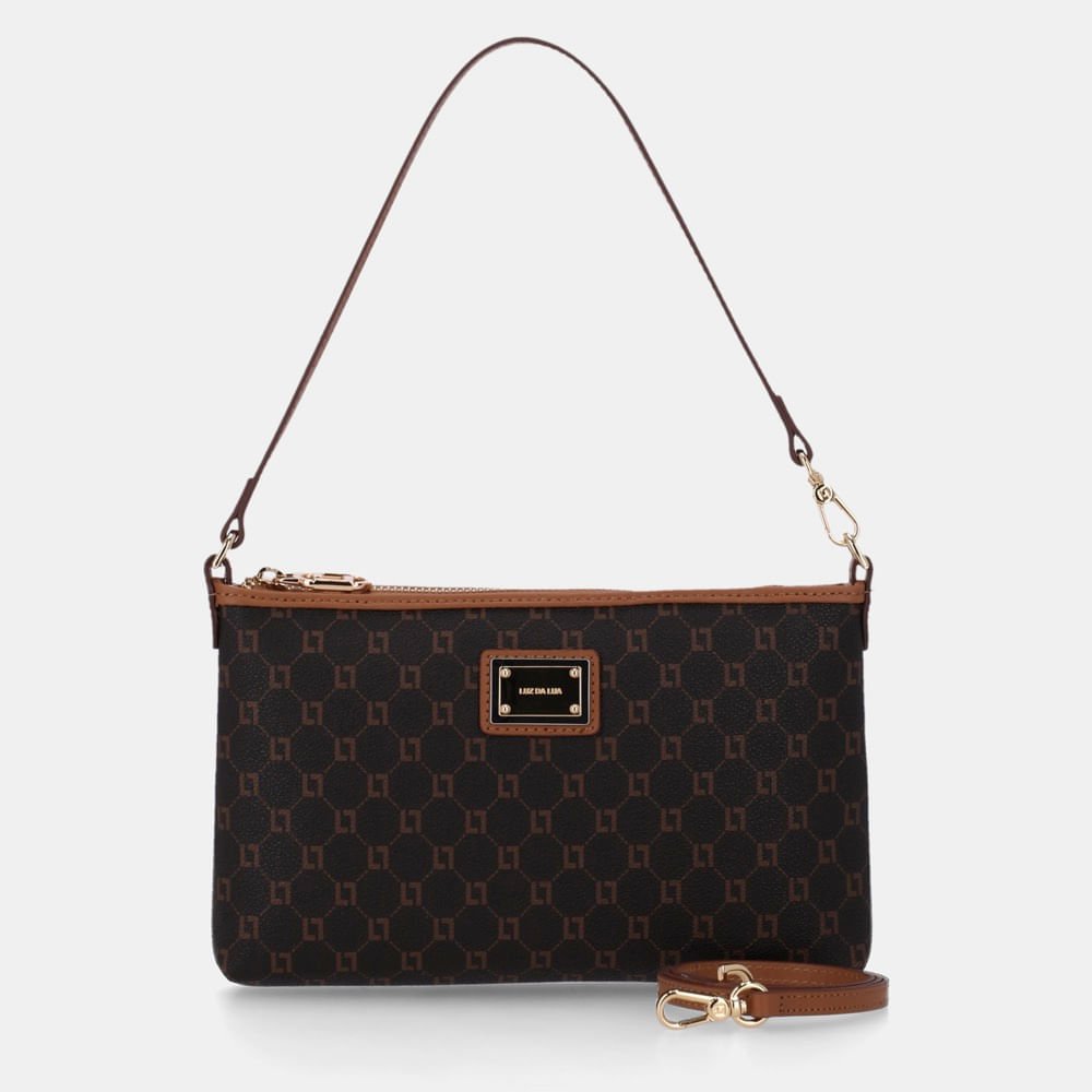 Bolsa Tiracolo Pequena Monograma Ll Mocca - 10001000