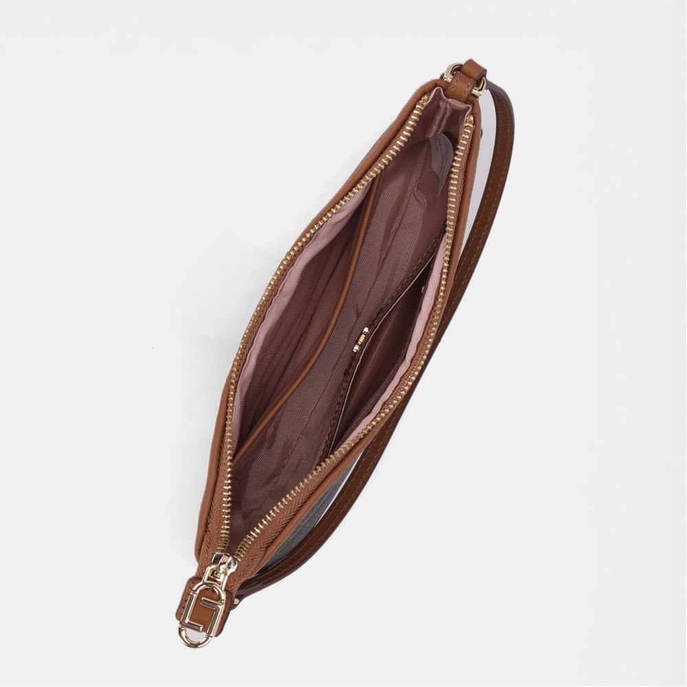 Bolsa Tiracolo Pequena Monograma Ll Mocca - 10001000 Mocca 5