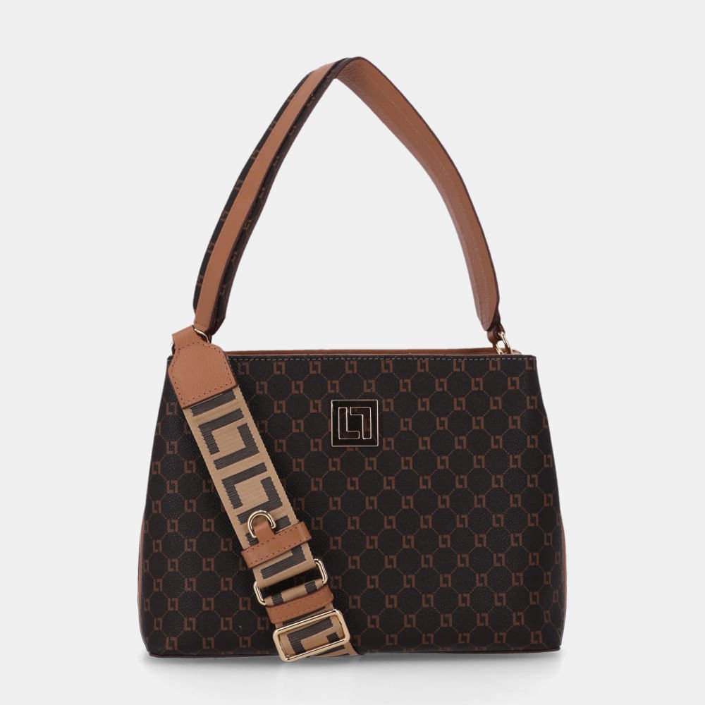 Bolsa Selena Tote Média Monograma Mocca - 2000468