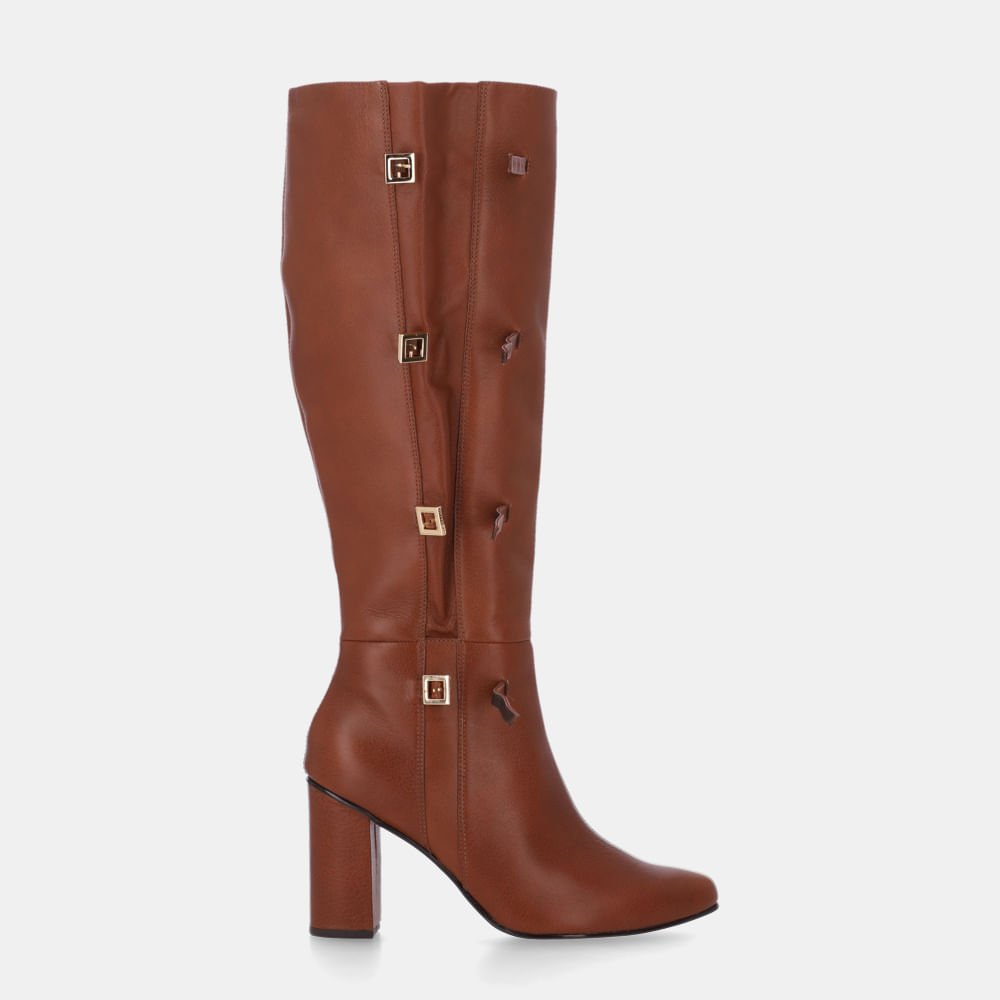 Bota Cano Longo Montenapoleone Âmbar - 56510034 Âmbar 2