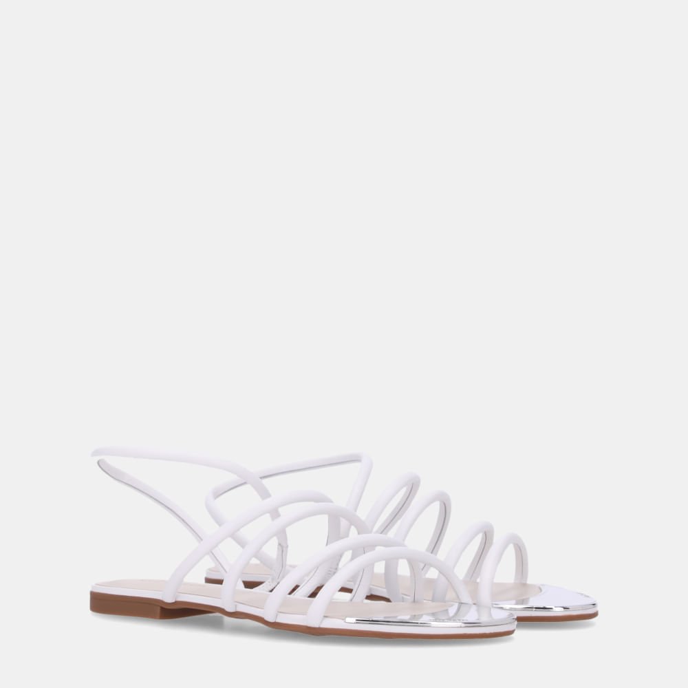 Sandália Rasteira Saara Bianco - 53120041 Bianco 2