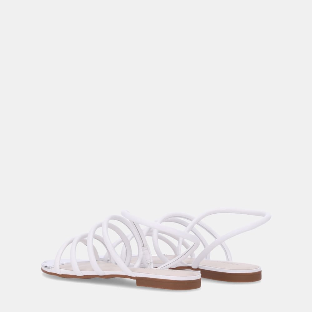 Sandália Rasteira Saara Bianco - 53120041 Bianco 3