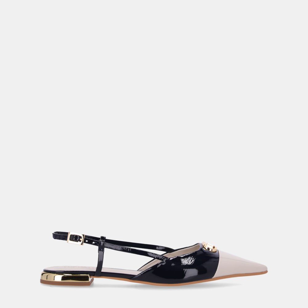 Slingback Verniz Panna Com Verniz Netuno - 80240025