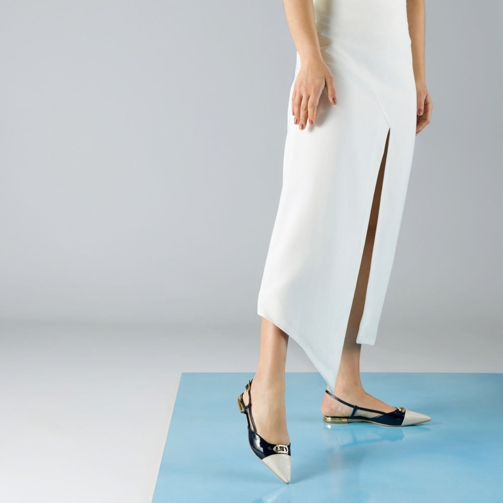 Slingback Verniz Panna Com Verniz Netuno - 80240025 Netuno 2