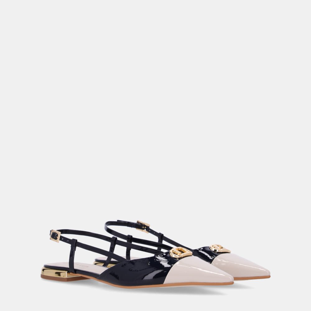 Slingback Verniz Panna Com Verniz Netuno - 80240025 Netuno 3