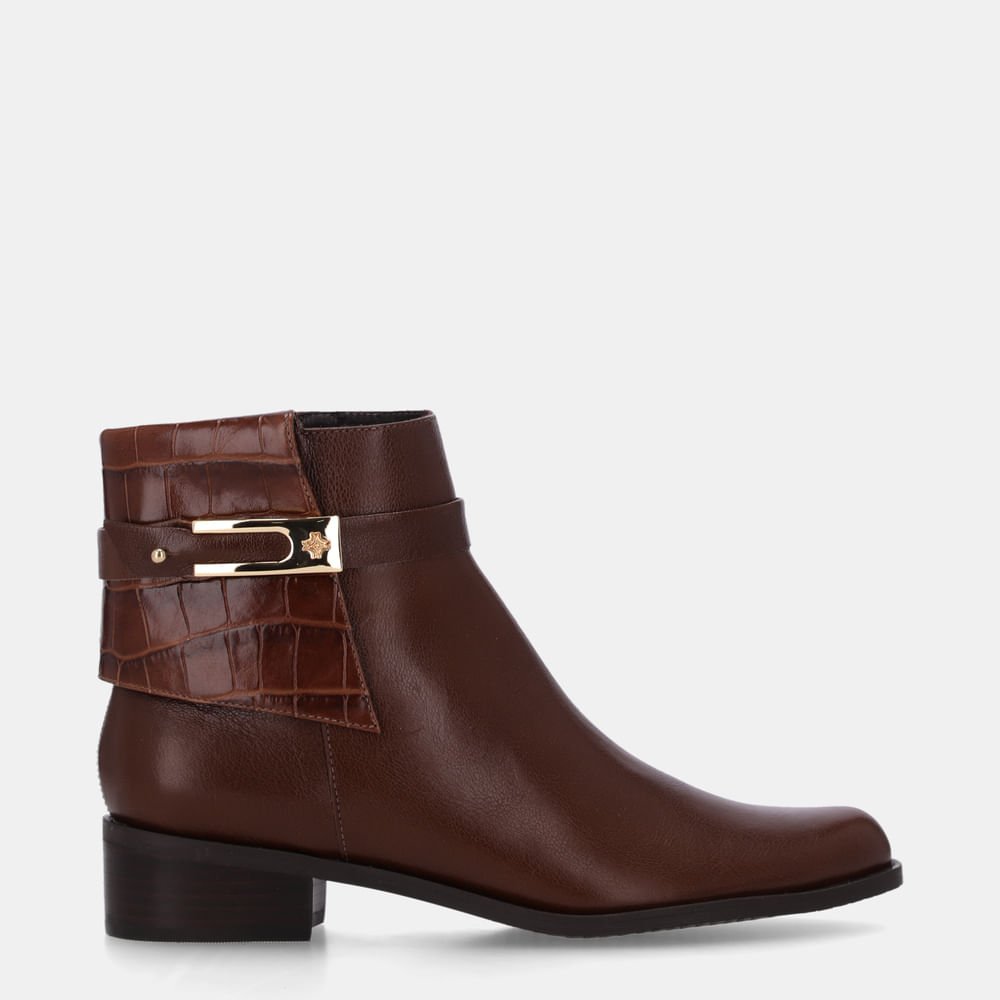 Bota Cano Curto Croco Trufa - 52460033