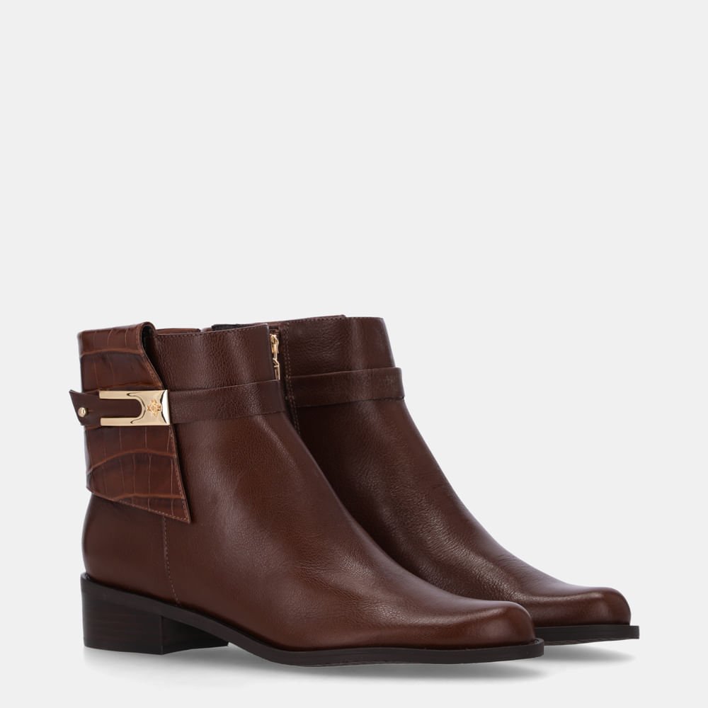 Bota Cano Curto Croco Trufa - 52460033 Trufa 3